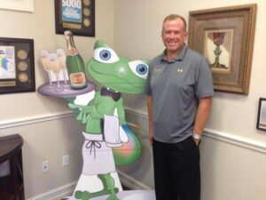Robert Krzak in front of the Gecko