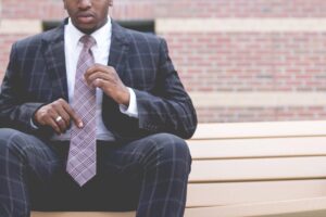 man dressed professional before going into his first day of work gecko hospitality